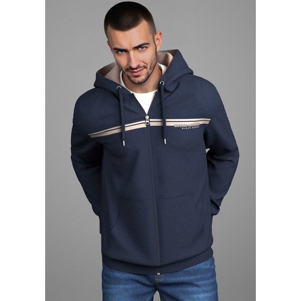 Bruno Banani Sweatjacke moderner Brustprint
