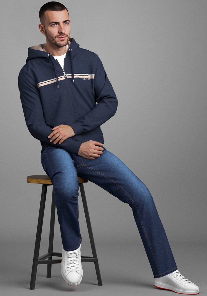 Bruno Banani Sweatjacke moderner Brustprint – Bild 4 von 5