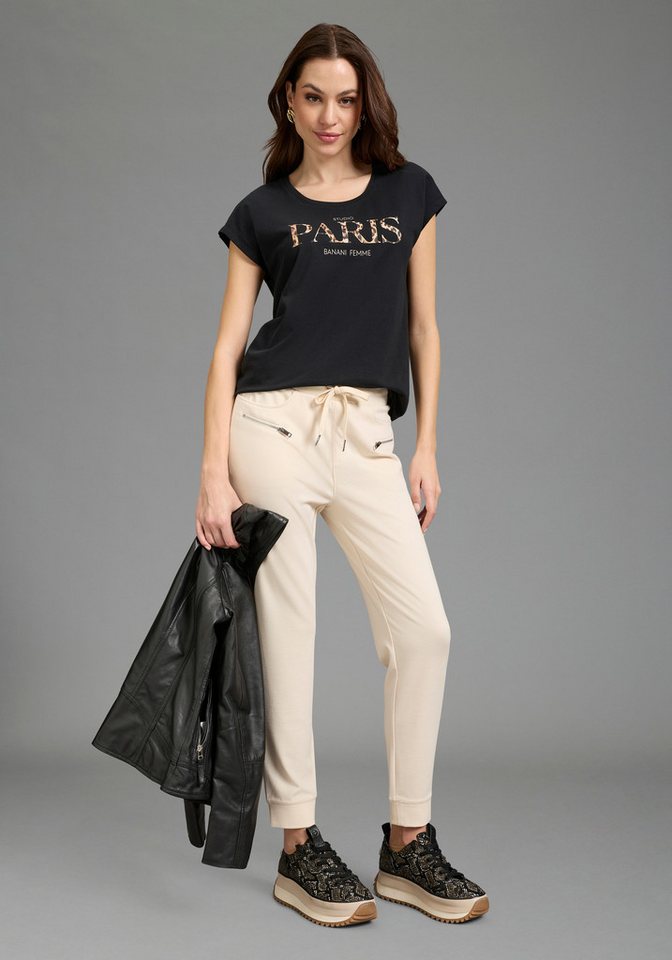 Bruno Banani T-Shirt Basic-Passform und Leoparden-Print – Bild 5 von 5