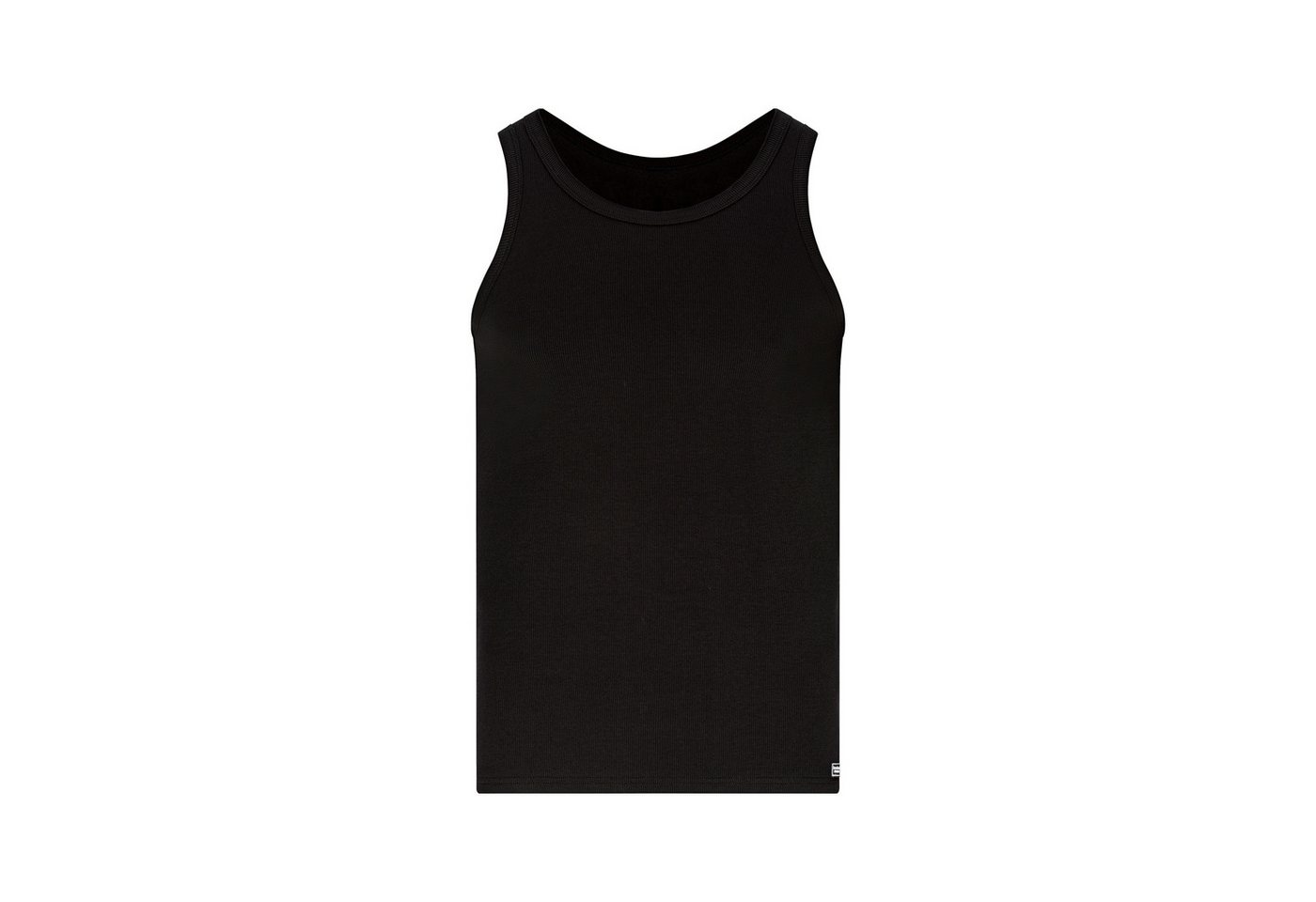 Bruno Banani T-Shirt FINE RIB mit Rundhalsausschnitt, Cotton-Mix, elastisch – Bild 2 von 5