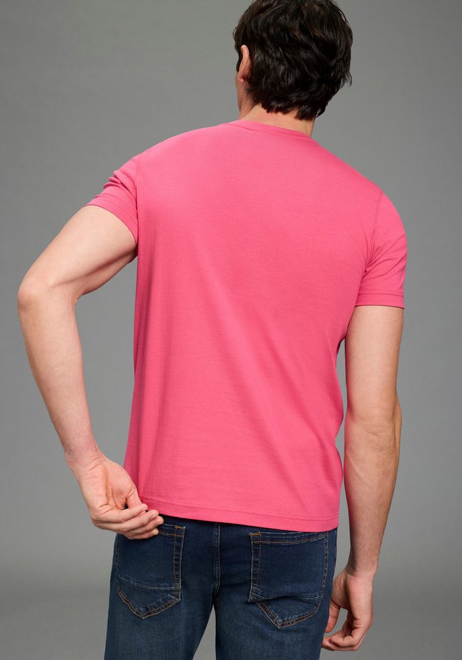 Bruno Banani T-Shirt Halbarmshirt, mit Rundhalsausschnitt, bedruckt, aus Single Jersey – Bild 2 von 5