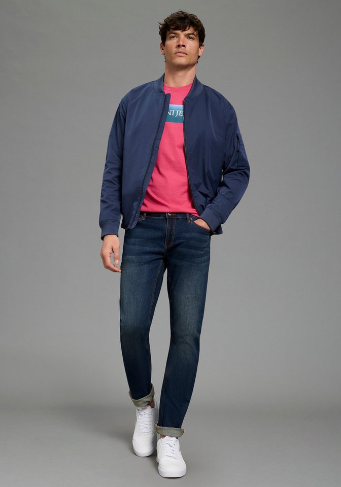 Bruno Banani T-Shirt Halbarmshirt, mit Rundhalsausschnitt, bedruckt, aus Single Jersey – Bild 3 von 5