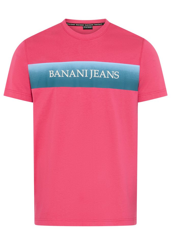 Bruno Banani T-Shirt Halbarmshirt, mit Rundhalsausschnitt, bedruckt, aus Single Jersey – Bild 4 von 5