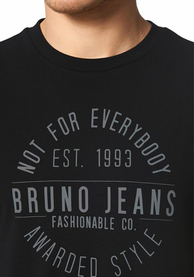 Bruno Banani T-Shirt Kurzarm, schmal geschnitten, bedruckt, aus Baumwollmischung – Bild 2 von 5