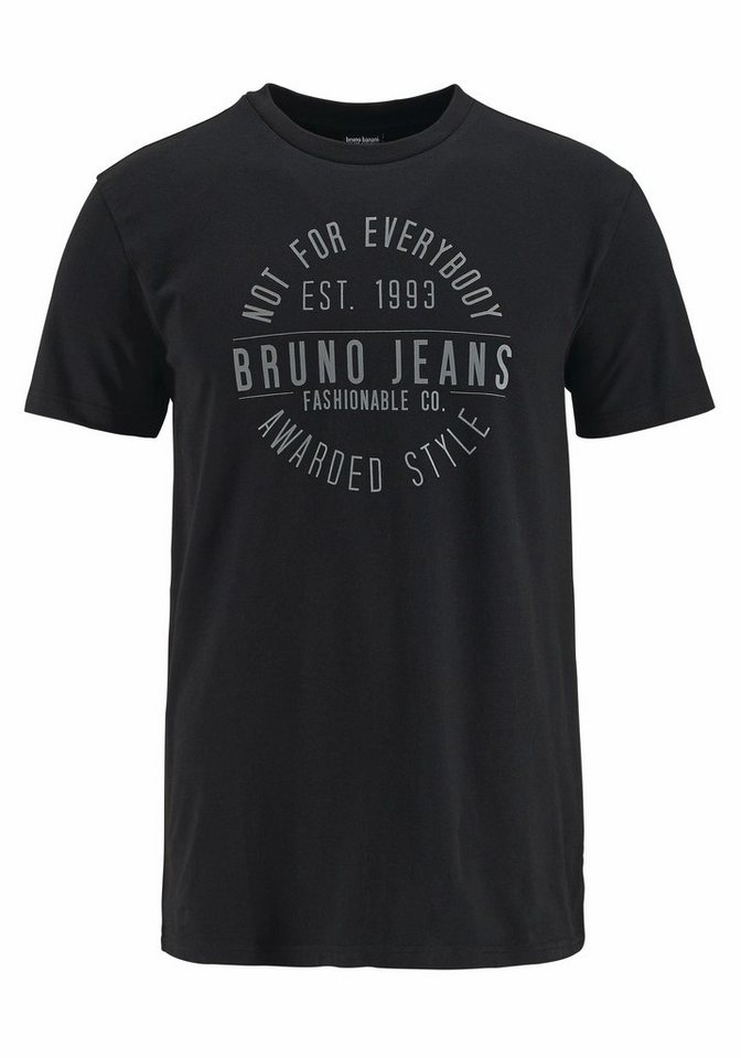 Bruno Banani T-Shirt Kurzarm, schmal geschnitten, bedruckt, aus Baumwollmischung – Bild 4 von 5