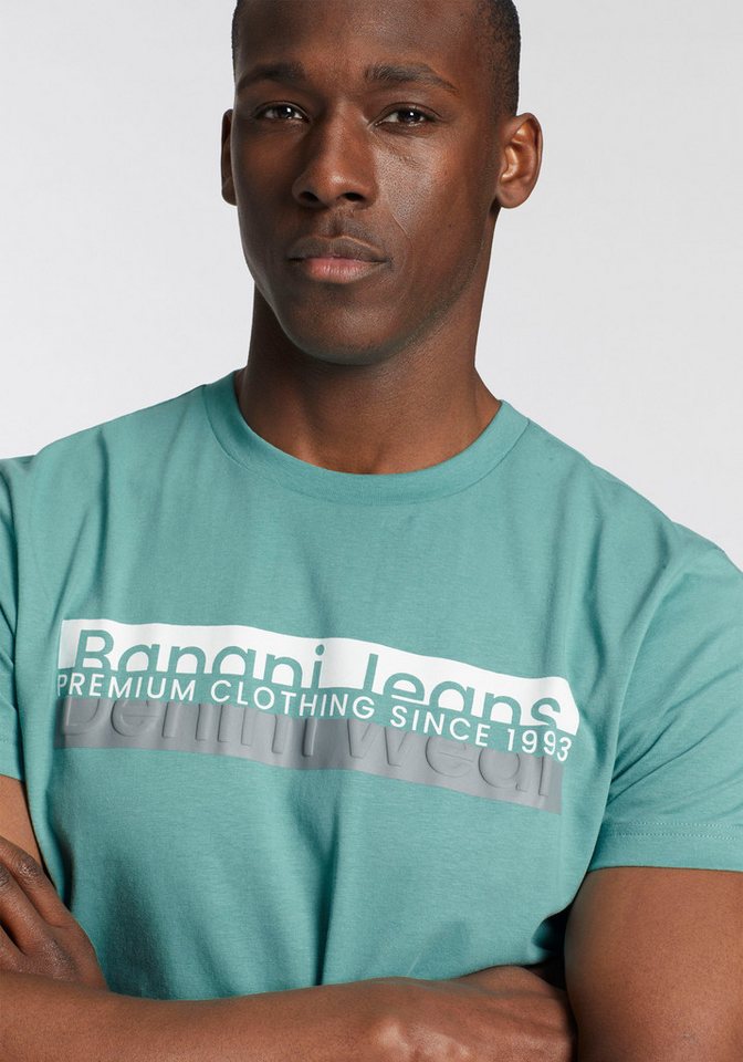 Bruno Banani T-Shirt mit modischem Frontprint – Bild 5 von 5