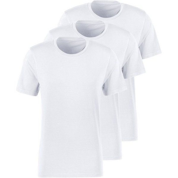 Bruno Banani T-Shirt (Packung, 3-tlg) mit Rundhals-Ausschnitt