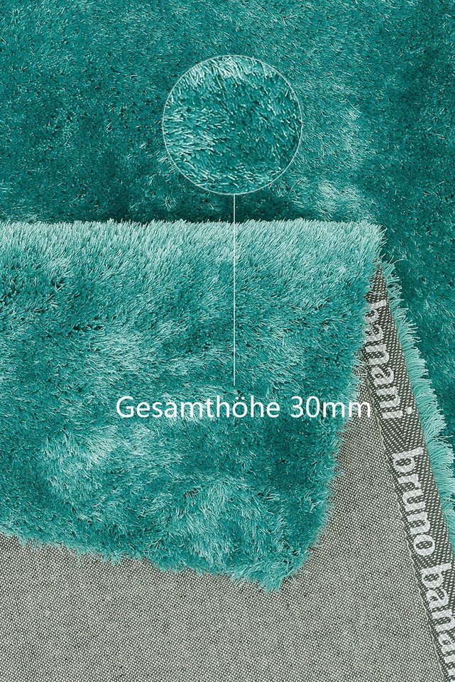 Bruno Banani Teppich Dana Teppich, besonders weich und kuschelig, Kundenliebling, rechteckig, Höhe: 30 mm, uni, Mikrofaser Teppiche, Wohnzimmer, Schlafzimmer, E – Bild 5 von 5