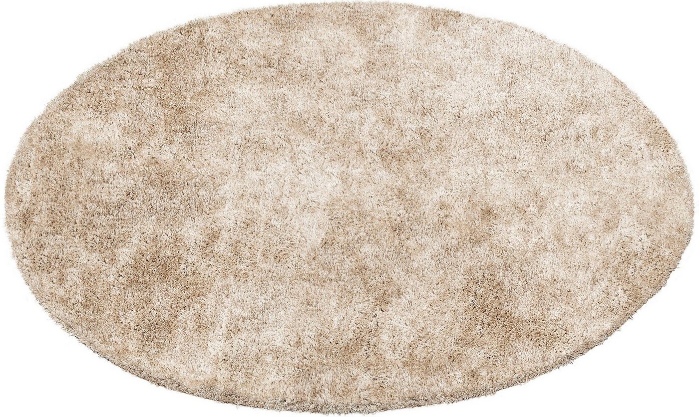 Bruno Banani Teppich Dana Teppich, besonders weich und kuschelig, Kundenliebling, rund, Höhe: 30 mm, uni, Mikrofaser Teppiche, Wohnzimmer, Schlafzimmer, Esszimm – Bild 3 von 5
