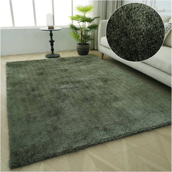 Bruno Banani Teppich Dana Teppich, besonders weich und kuschelig, Kundenliebling, rechteckig, Höhe: 30 mm, uni, Mikrofaser Teppiche, Wohnzimmer, Schlafzimmer, E