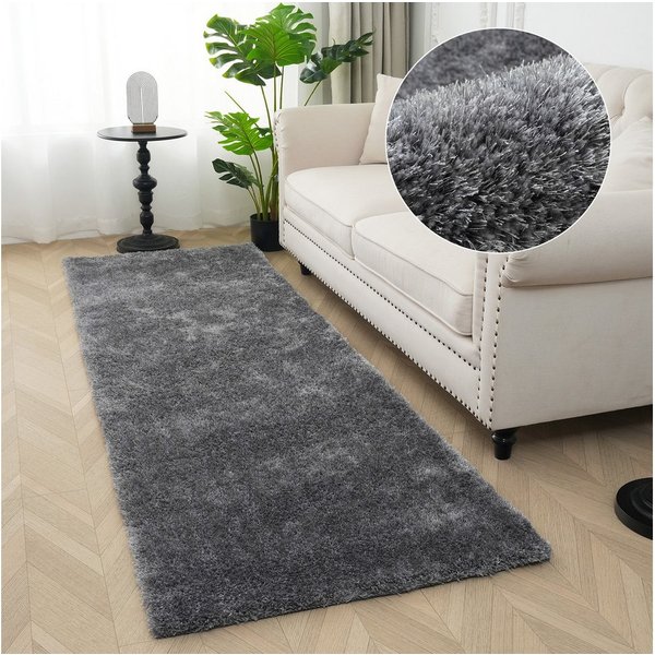 Bruno Banani Teppich Dana Teppich, besonders weich und kuschelig, Kundenliebling, rechteckig, Höhe: 30 mm, uni, Mikrofaser Teppiche, Wohnzimmer, Schlafzimmer, E