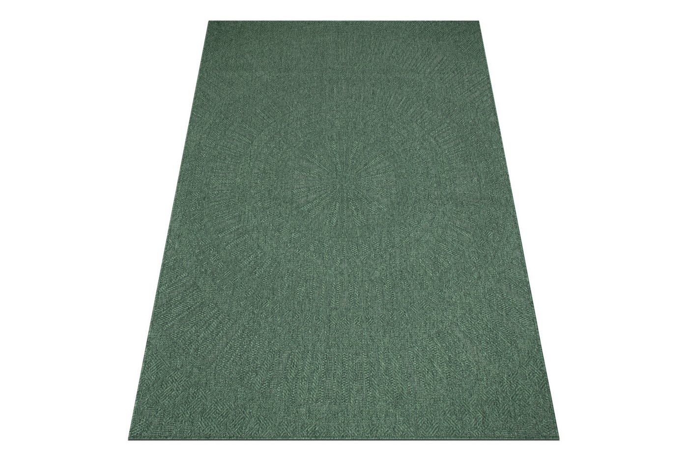 Bruno Banani Teppich Solan, ethno, boho-inspiriert, In- und Outdoor geeignet, rechteckig, Höhe: 5 mm, Mandala, Kreise, Küche, Wohnzimmer, Camping, Balkon – Bild 3 von 5