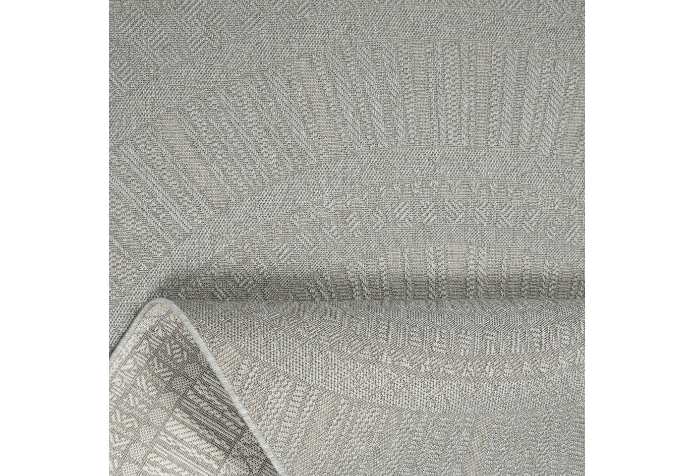 Bruno Banani Teppich Solan, ethno, boho-inspiriert, In- und Outdoor geeignet, rechteckig, Höhe: 5 mm, Mandala, Kreise, Küche, Wohnzimmer, Camping, Balkon – Bild 5 von 5