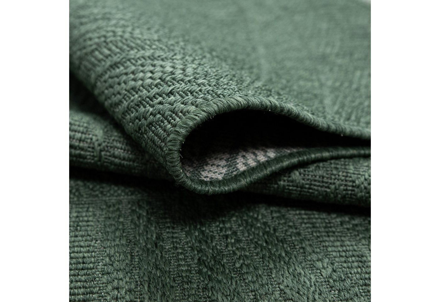 Bruno Banani Teppich Solan, ethno, boho-inspiriert, In- und Outdoor geeignet, rechteckig, Höhe: 5 mm, Mandala, Kreise, Küche, Wohnzimmer, Camping, Balkon – Bild 5 von 5