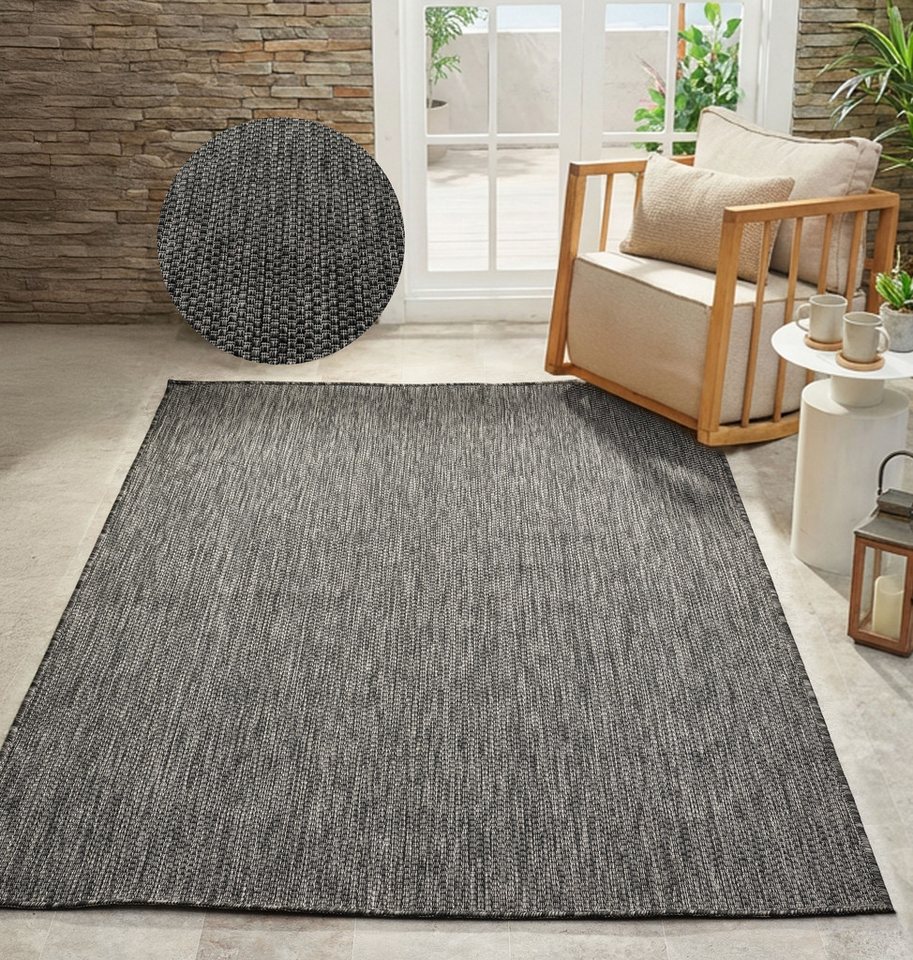 Bruno Banani Teppich Venezia, auch als Läufer, rechteckig, Höhe: 4 mm, In- und Outdoor geeignet, Sisal-Optik, Wetterfest & UV-beständig – Bild 3 von 5