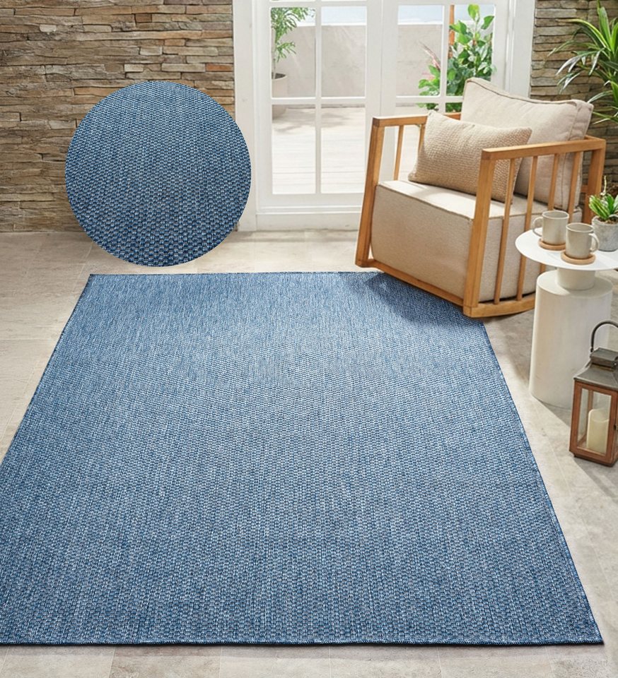Bruno Banani Teppich Venezia, auch als Läufer, rechteckig, Höhe: 4 mm, In- und Outdoor geeignet, Sisal-Optik, Wetterfest & UV-beständig – Bild 3 von 5