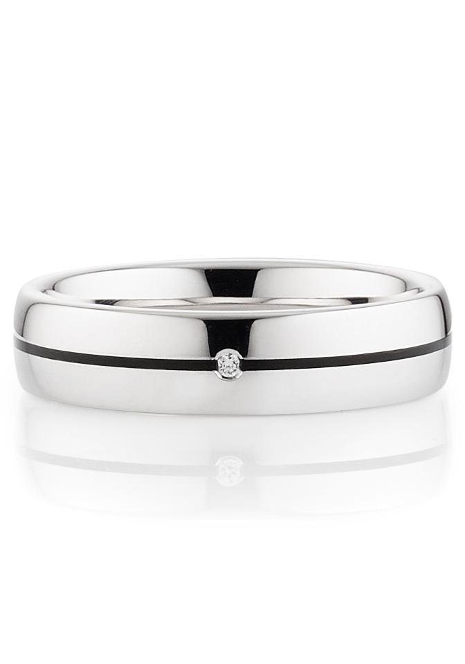 Bruno Banani Trauring Schmuck Geschenk Ehering Hochzeit Damenring Herrenring, wahlweise mit oder ohne Brillant, Made in Germany – Bild 2 von 3