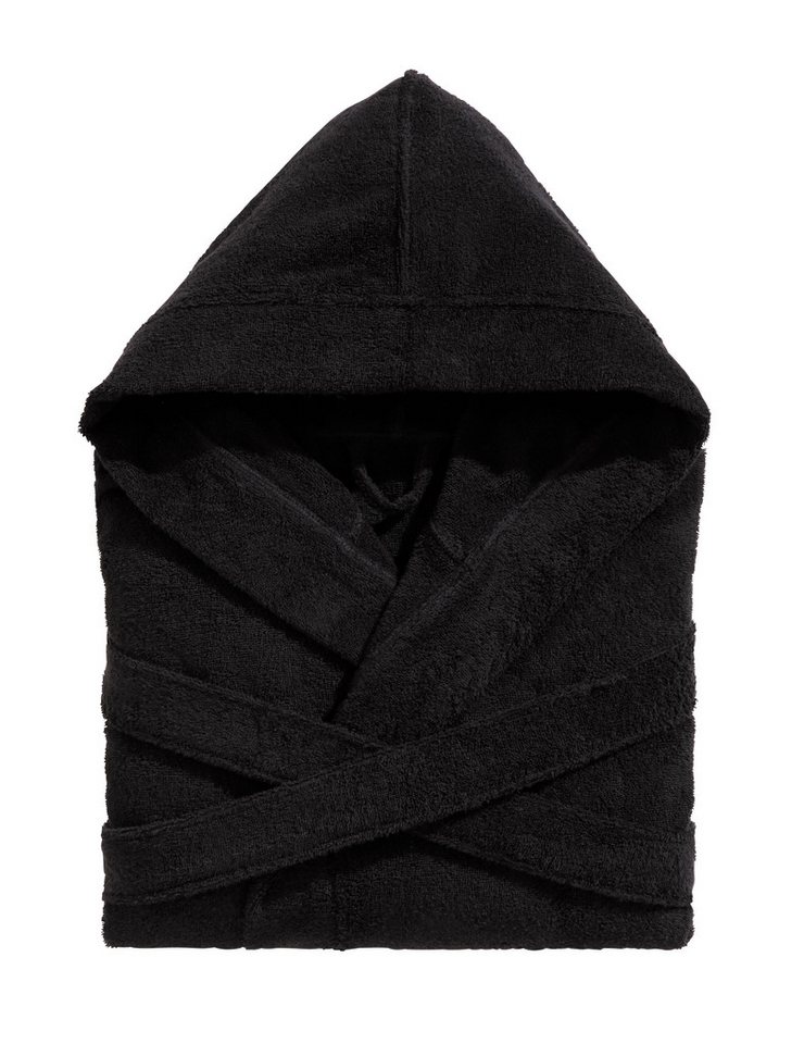 Bruno Banani Unisex-Bademantel Robby, ideal für Sauna & Spa, Standard, Premium und Überlänge, Langform, Walkfrottee, Kapuze, Gürtel, Damen & Herren Bademäntel,  – Bild 2 von 5