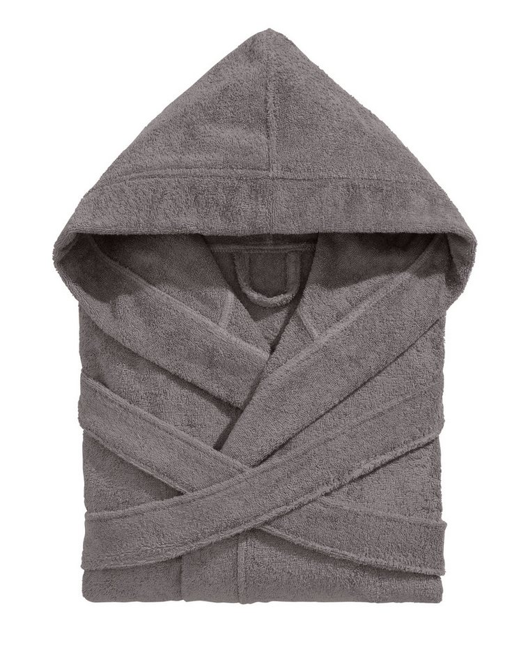 Bruno Banani Unisex-Bademantel Robby, ideal für Sauna & Spa, Standard, Premium und Überlänge, Langform, Walkfrottee, Kapuze, Gürtel, Damen & Herren Bademäntel,  – Bild 2 von 5