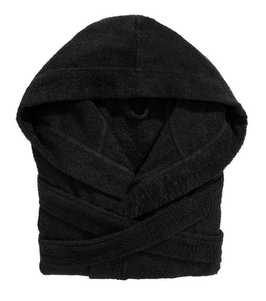 Bruno Banani Unisex-Bademantel Robby, ideal für Sauna & Spa, Standard, Premium und Überlänge, Langform, Walkfrottee, Kapuze, Gürtel, Damen & Herren Bademäntel,  – Bild 4 von 5