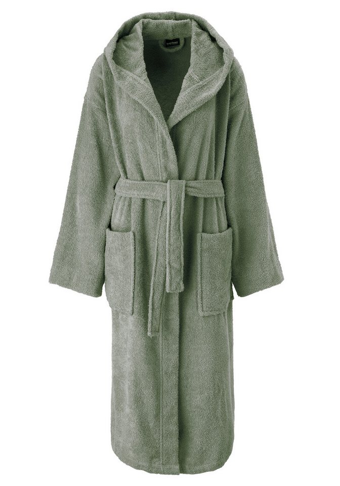 Bruno Banani Unisex-Bademantel Robby, ideal für Sauna & Spa, Standard, Premium und Überlänge, Langform, Walkfrottee, Kapuze, Gürtel, Damen & Herren Bademäntel,  – Bild 2 von 5
