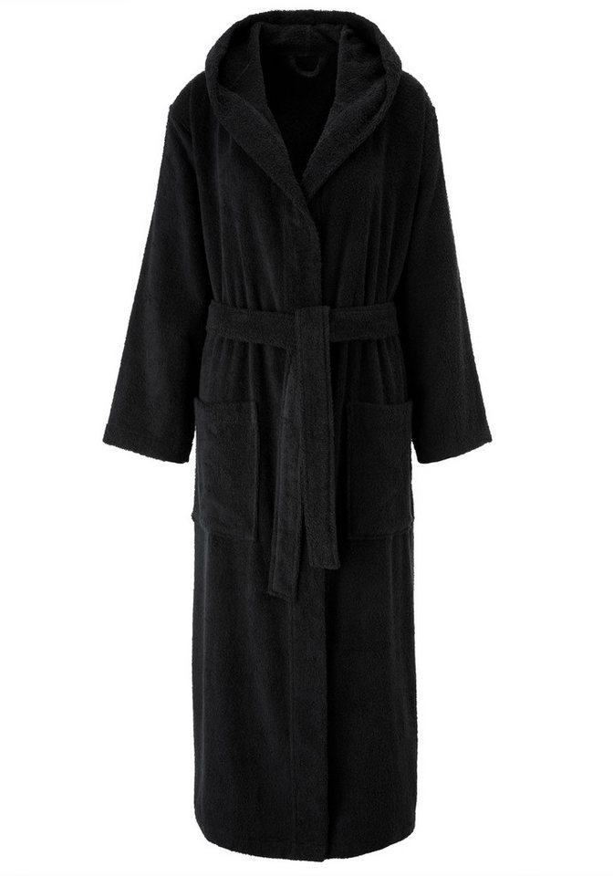 Bruno Banani Unisex-Bademantel Robby, ideal für Sauna & Spa, Standard, Premium und Überlänge, Langform, Walkfrottee, Kapuze, Gürtel, Damen & Herren Bademäntel,  – Bild 2 von 5