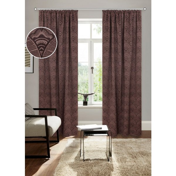 Bruno Banani Verdunkelungsvorhang Alessio (1 St), Kräuselband, verdunkelnd, Polyester, Elegantes Muster, Jacquard, verdunkelnder Vorhang, blickdicht,modern