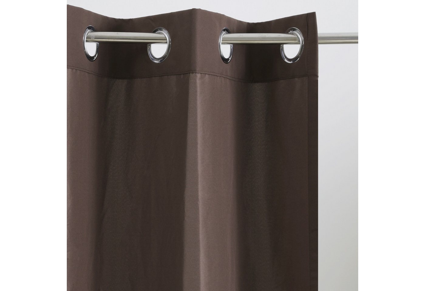 Bruno Banani Vorhang Lagan, 2er- Set, blickdicht, Polyester (2 St), Ösen, blickdicht, Polyester, 2-er Set, gewebt, Microfaser, versch. Größen, einfarbig, Bestse – Bild 5 von 5