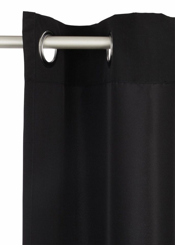 Bruno Banani Vorhang Lagan, 2er- Set, blickdicht, Polyester (2 St), Ösen, blickdicht, Polyester, 2-er Set, gewebt, Microfaser, versch. Größen, einfarbig, Bestse – Bild 5 von 5