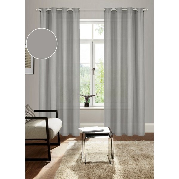 Bruno Banani Vorhang Lagan, 2er- Set, blickdicht, Polyester (2 St), Ösen, blickdicht, Polyester, 2-er Set, gewebt, Microfaser, versch. Größen, einfarbig, Bestse