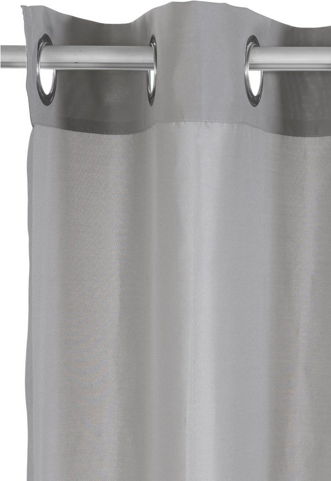 Bruno Banani Vorhang Lagan, 2er- Set, blickdicht, Polyester (2 St), Ösen, blickdicht, Polyester, 2-er Set, gewebt, Microfaser, versch. Größen, einfarbig, Bestse – Bild 5 von 5