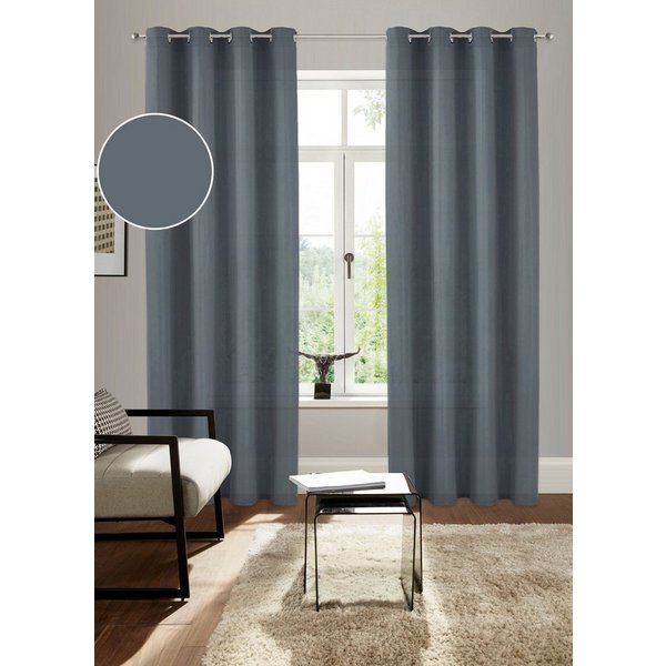Bruno Banani Vorhang Lagan, 2er- Set, blickdicht, Polyester (2 St), Ösen, blickdicht, Polyester, 2-er Set, gewebt, Microfaser, versch. Größen, einfarbig, Bestse