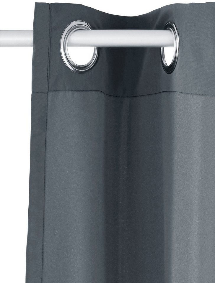 Bruno Banani Vorhang Lagan, 2er- Set, blickdicht, Polyester (2 St), Ösen, blickdicht, Polyester, 2-er Set, gewebt, Microfaser, versch. Größen, einfarbig, Bestse – Bild 5 von 5