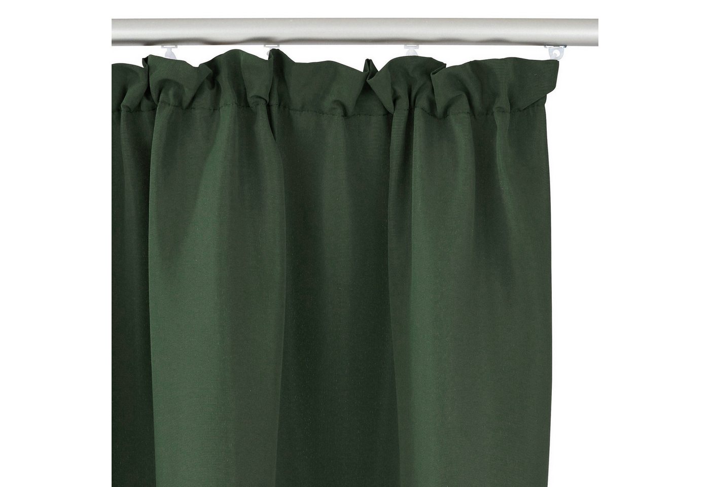 Bruno Banani Vorhang Lagan, 2er-Set, blickdicht, Kräuselband (2 St), blickdicht, Polyester, 2-er Set, gewebt, Microfaser, versch. Größen, einfarbig, Bestseller – Bild 4 von 5