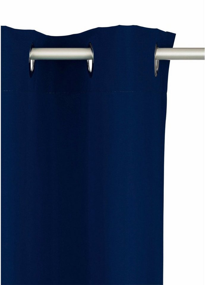 Bruno Banani Vorhang Lagan, 2er- Set, blickdicht, Polyester (2 St), Ösen, blickdicht, Polyester, 2-er Set, gewebt, Microfaser, versch. Größen, einfarbig, Bestse – Bild 4 von 5