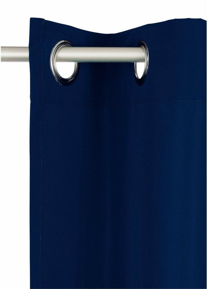 Bruno Banani Vorhang Lagan, 2er- Set, blickdicht, Polyester (2 St), Ösen, blickdicht, Polyester, 2-er Set, gewebt, Microfaser, versch. Größen, einfarbig, Bestse – Bild 5 von 5