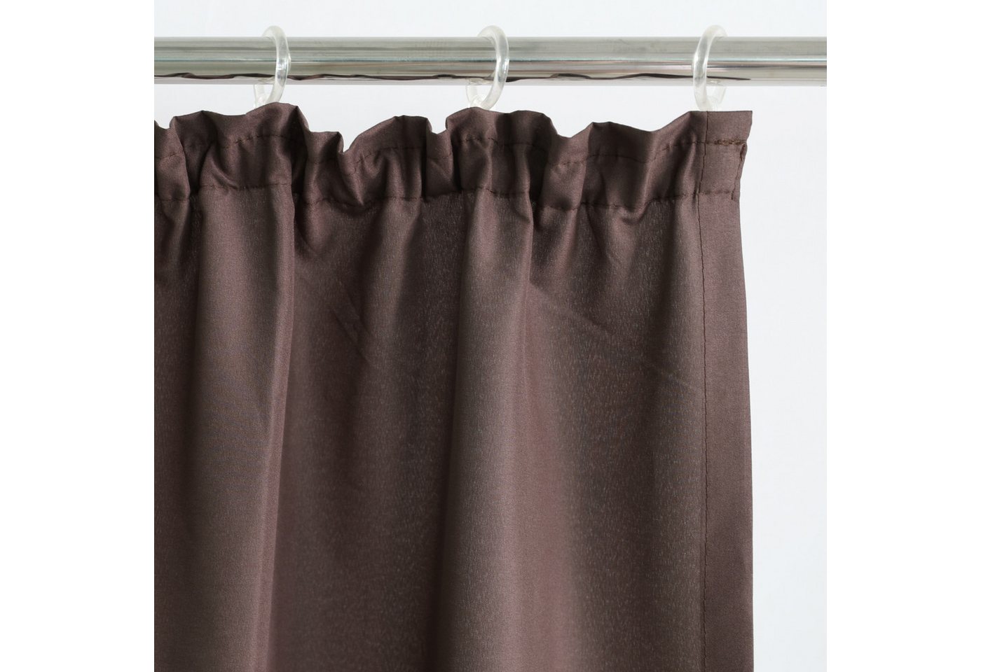 Bruno Banani Vorhang Lagan, 2er-Set, blickdicht, Kräuselband (2 St), Kräuselband, blickdicht, Polyester, 2-er Set, gewebt, Microfaser, versch. Größen, einfarbig – Bild 4 von 5