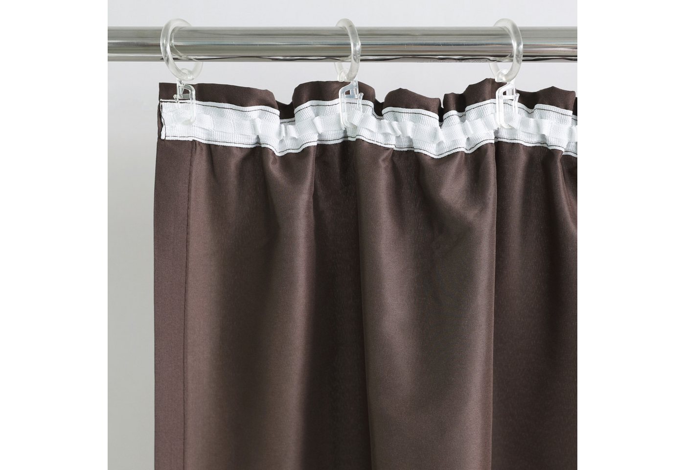 Bruno Banani Vorhang Lagan, 2er-Set, blickdicht, Kräuselband (2 St), Kräuselband, blickdicht, Polyester, 2-er Set, gewebt, Microfaser, versch. Größen, einfarbig – Bild 5 von 5
