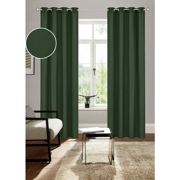 Bruno Banani Vorhang Lagan, 2er- Set, blickdicht, Polyester (2 St), blickdicht, Polyester, 2-er Set, gewebt, Microfaser, versch. Größen, einfarbig, Bestseller
