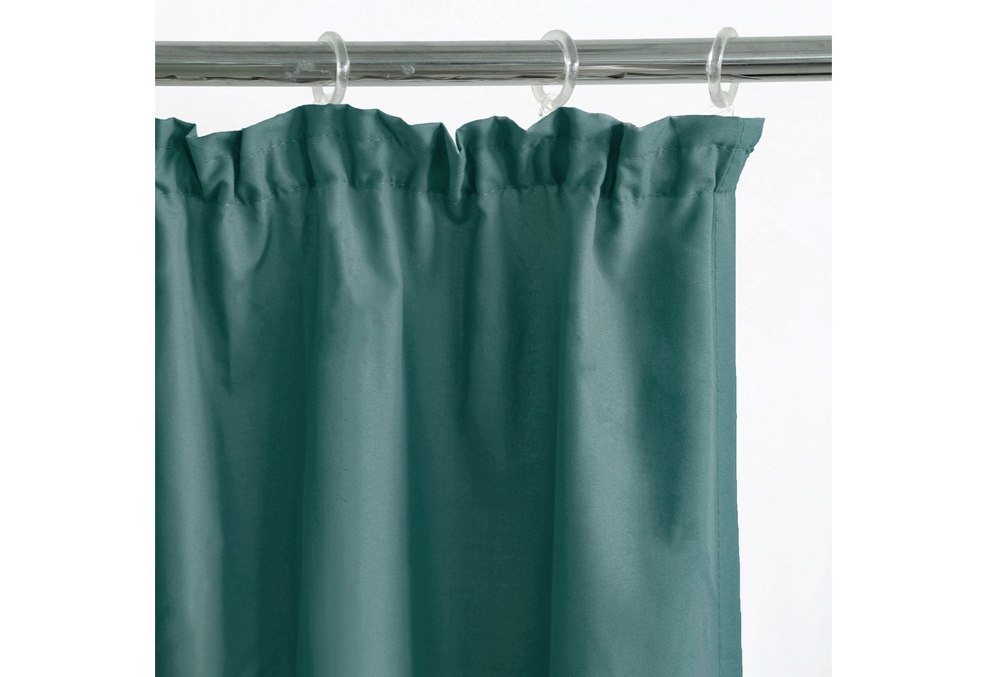 Bruno Banani Vorhang Lagan, 2er-Set, blickdicht, Kräuselband (2 St), Kräuselband, blickdicht, Polyester, 2-er Set, gewebt, Microfaser, versch. Größen, einfarbig – Bild 3 von 5