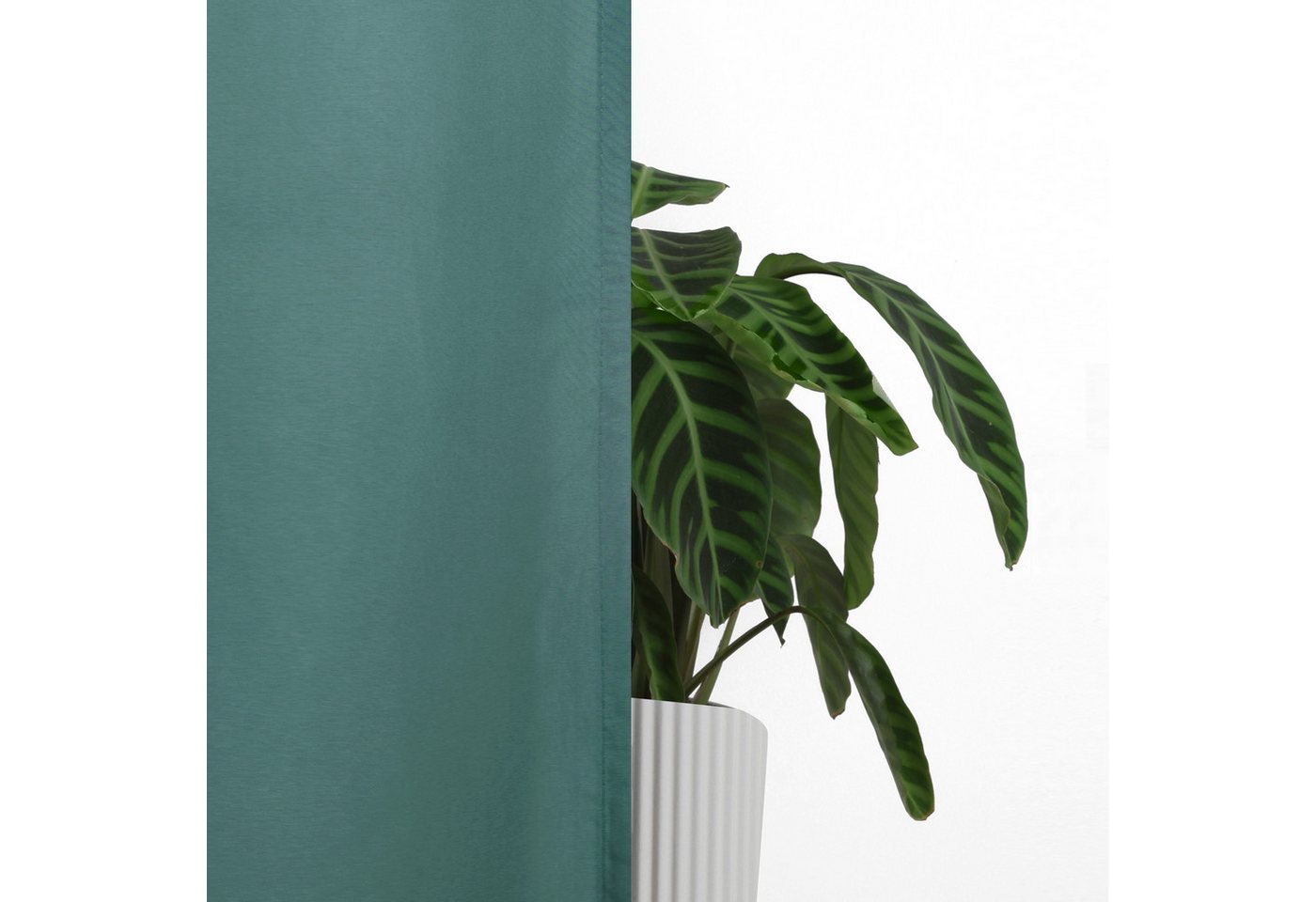 Bruno Banani Vorhang Lagan, 2er-Set, blickdicht, Kräuselband (2 St), Kräuselband, blickdicht, Polyester, 2-er Set, gewebt, Microfaser, versch. Größen, einfarbig – Bild 5 von 5