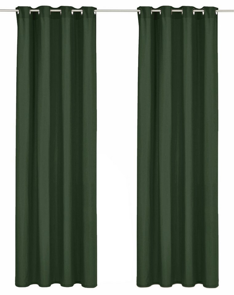 Bruno Banani Vorhang Lagan, 2er- Set, blickdicht, Polyester (2 St), blickdicht, Polyester, 2-er Set, gewebt, Microfaser, versch. Größen, einfarbig, Bestseller – Bild 2 von 5