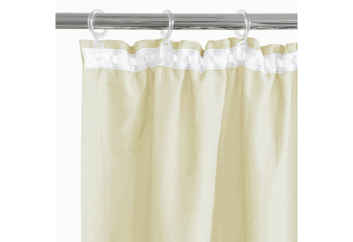 Bruno Banani Vorhang Lagan, 2er-Set, blickdicht, Kräuselband (2 St), Kräuselband, blickdicht, Polyester, 2-er Set, gewebt, Microfaser, versch. Größen, einfarbig – Bild 4 von 5