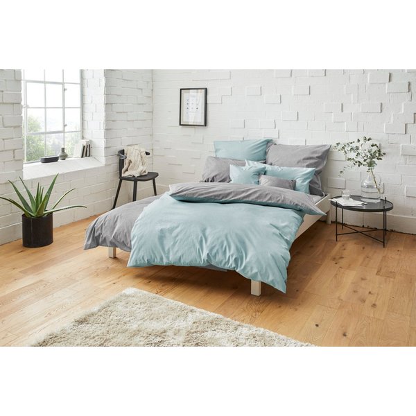 Bruno Banani Wendebettwäsche Merlin in Gr. 135x200 oder 155x220 cm, Linon, 2 teilig, Baumwollbettwäsche, Leinen-Look in Melange-Optik
