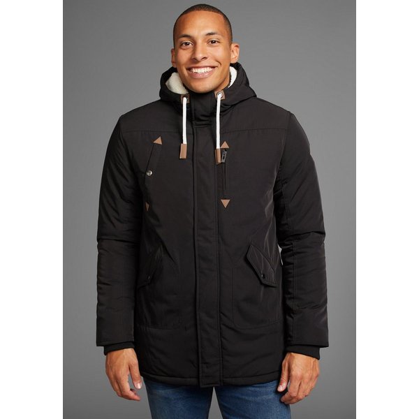 Bruno Banani Winterjacke modischer Stil, taillierte Passform, mit Kapuze, mit Kordelzügen