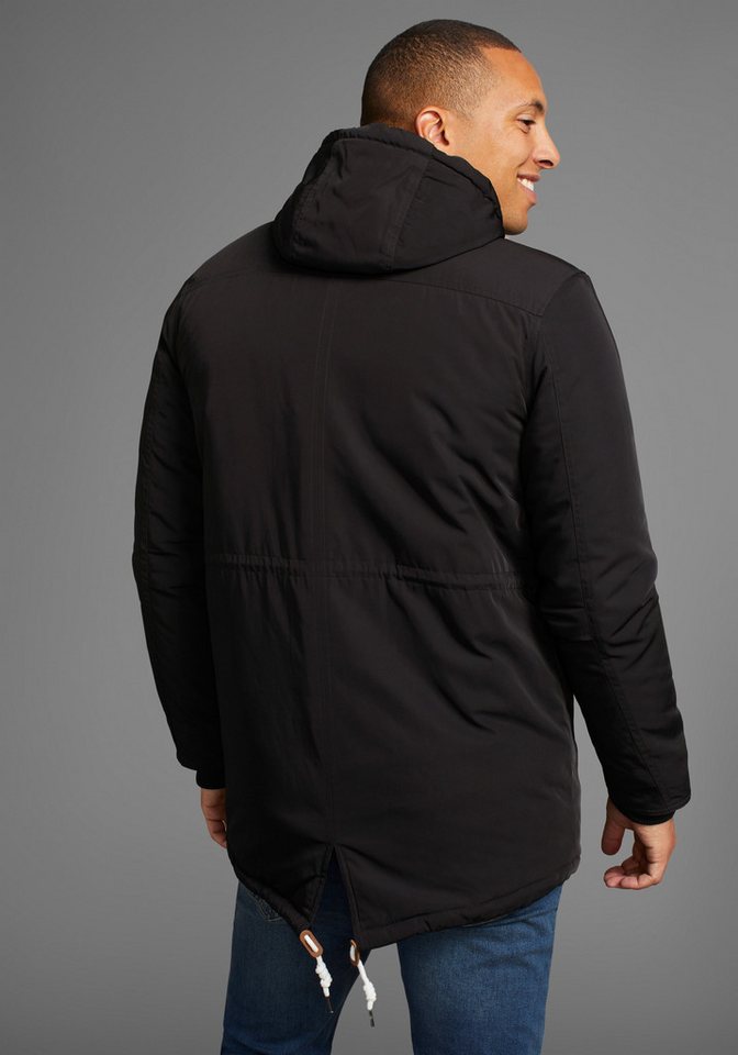 Bruno Banani Winterjacke modischer Stil, taillierte Passform, mit Kapuze, mit Kordelzügen – Bild 2 von 5