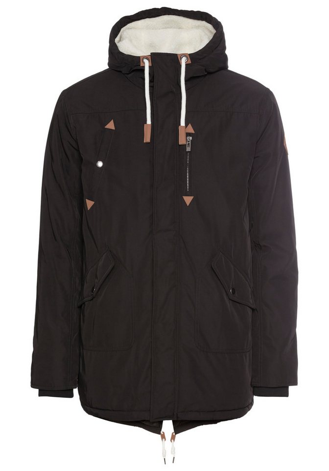 Bruno Banani Winterjacke modischer Stil, taillierte Passform, mit Kapuze, mit Kordelzügen – Bild 5 von 5