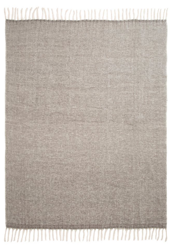 Wohndecke Lagan, Bruno Banani, Kuschelige Wohndecke mit Fransen, hochwertige Qualität, modern – Bild 3 von 5