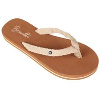 BRUNOTTI Damen Badeslipper Chiara Jacquard, Größe 37 in Braun