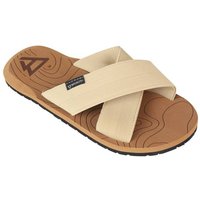 BRUNOTTI Herren Badeslipper Capu Mannu Cross, Größe 46 in Braun